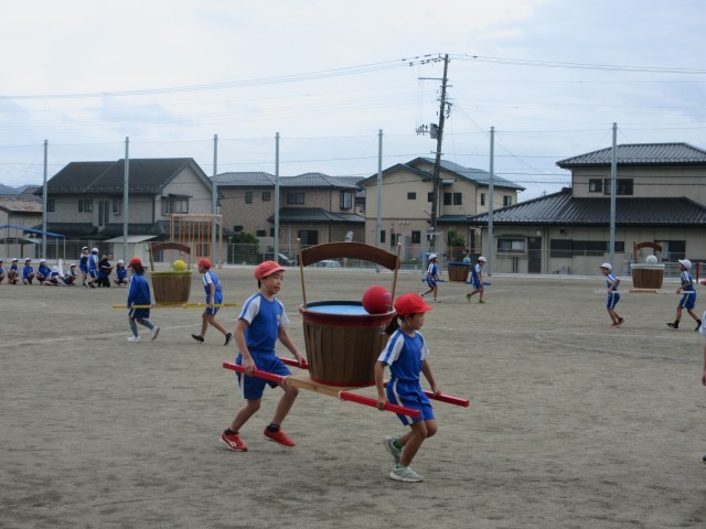 4年生団体種目の練習