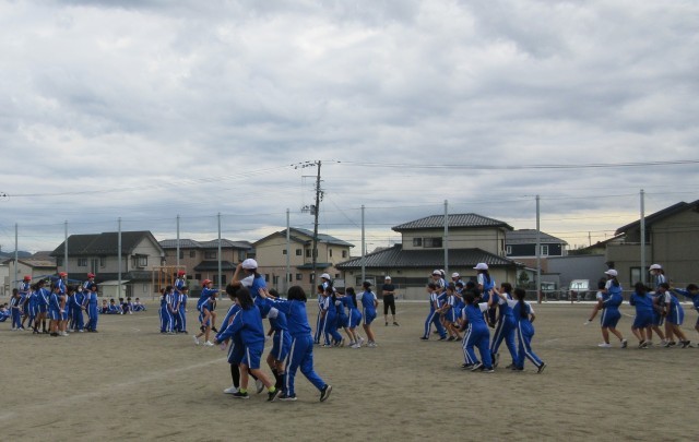 ５・6年生団体種目の練習